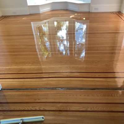 Varnished solid wood floor installed in Harrogate by Evo Wood Flooring